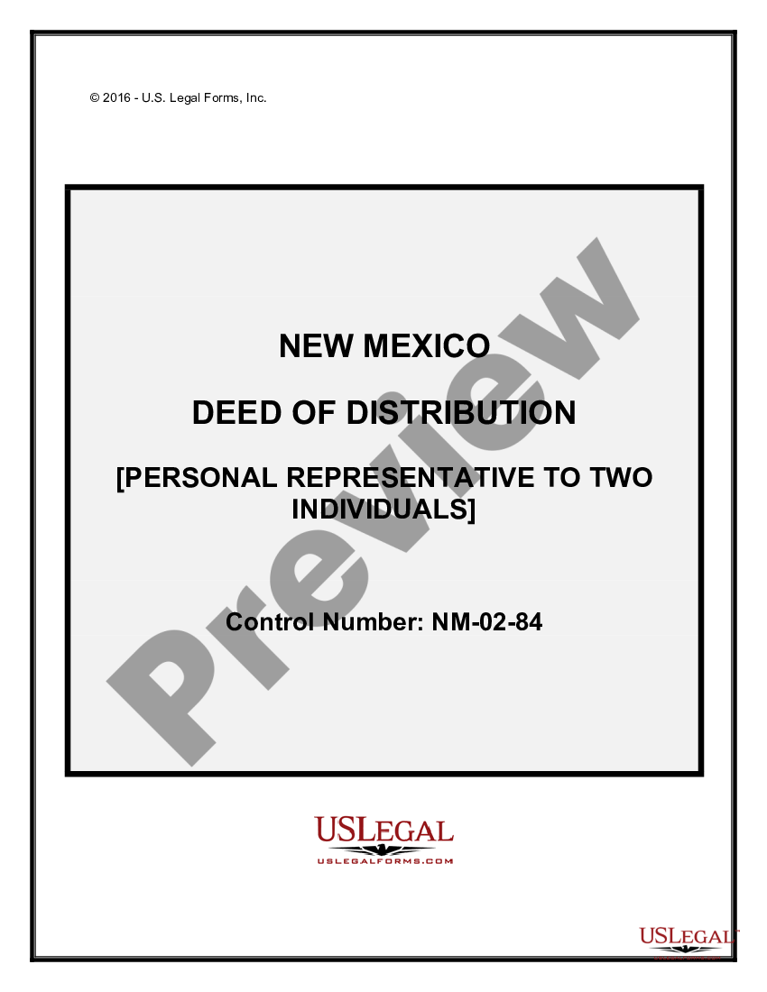 Personal Representative Deed Form New Mexico Us Legal Forms