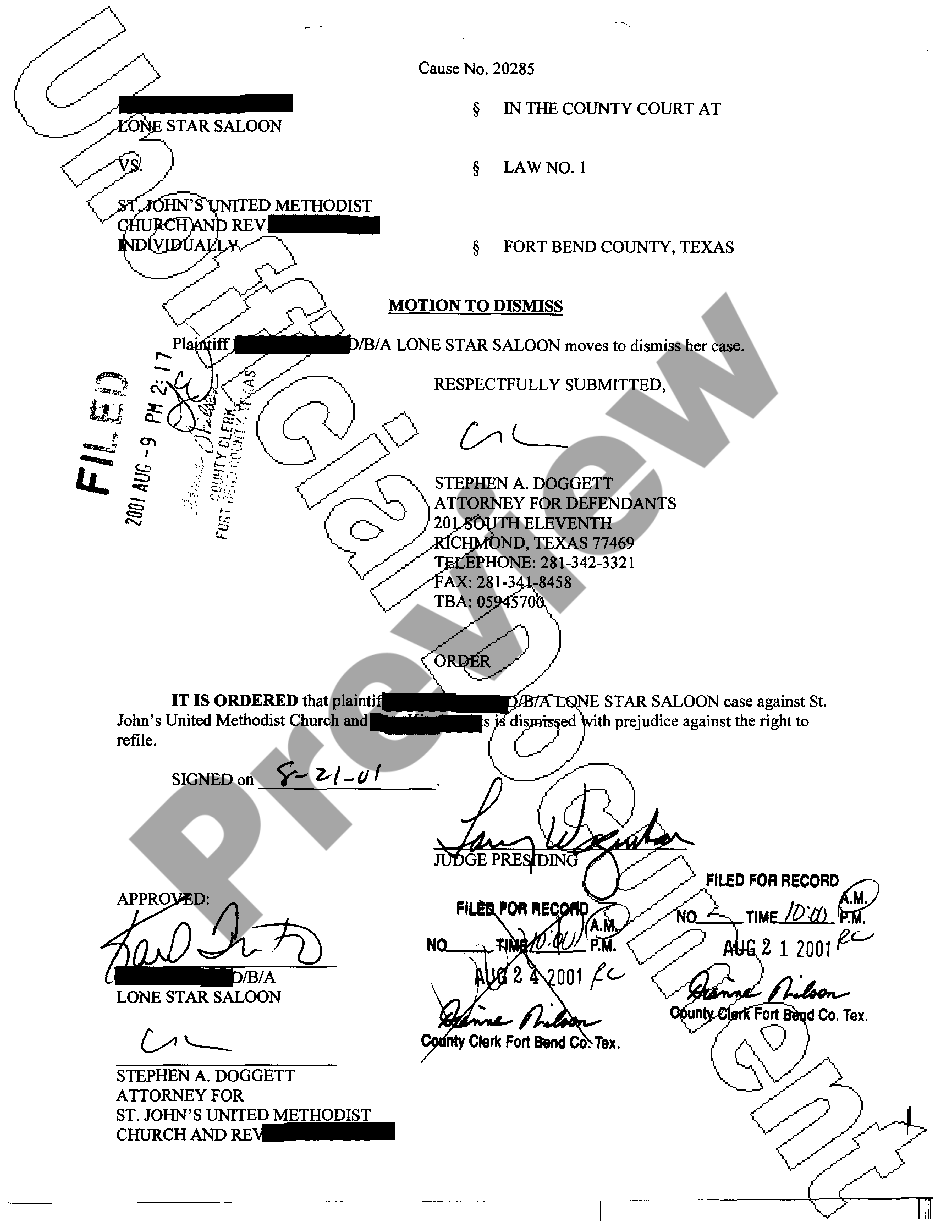 Texas Motion To Dismiss Motion To Dismiss Texas Us Legal Forms