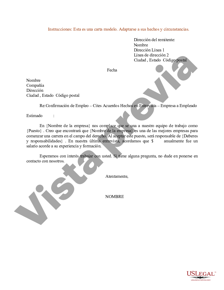 Tennessee Ejemplo de carta de confirmación de empleo acuerdos de citas