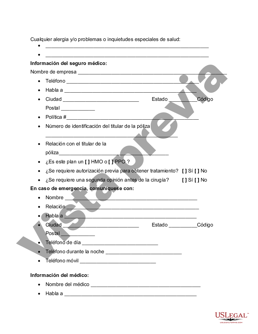 Tarrant Texas Formulario De Registro Y Autorizaci N M Dica Para Que Los