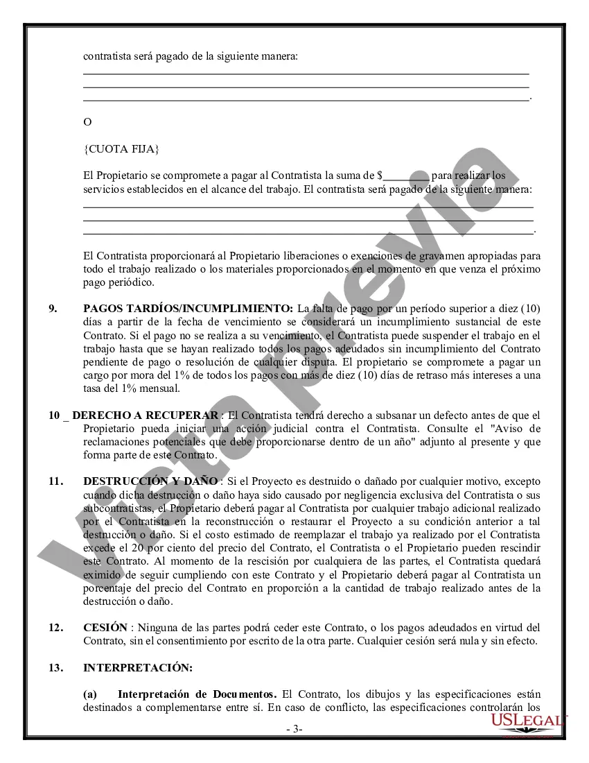 Preview Contrato de pintura para contratista