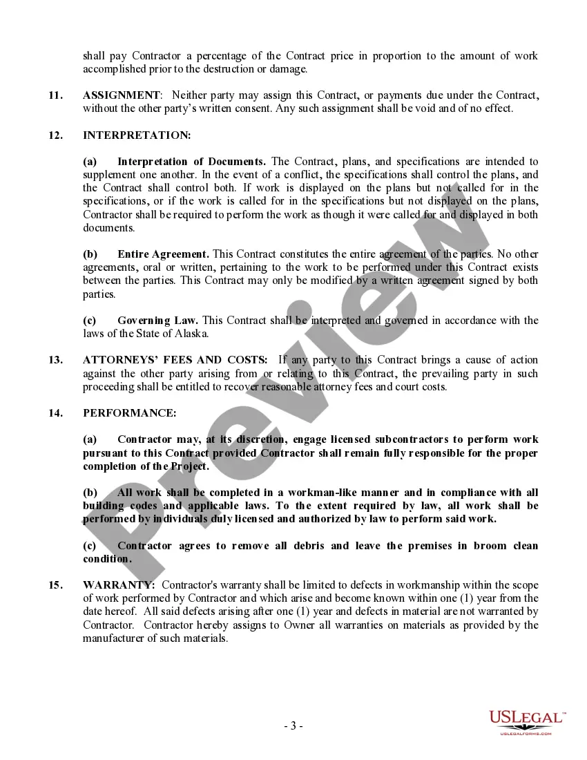 Preview Trim Carpenter Contract for Contractor