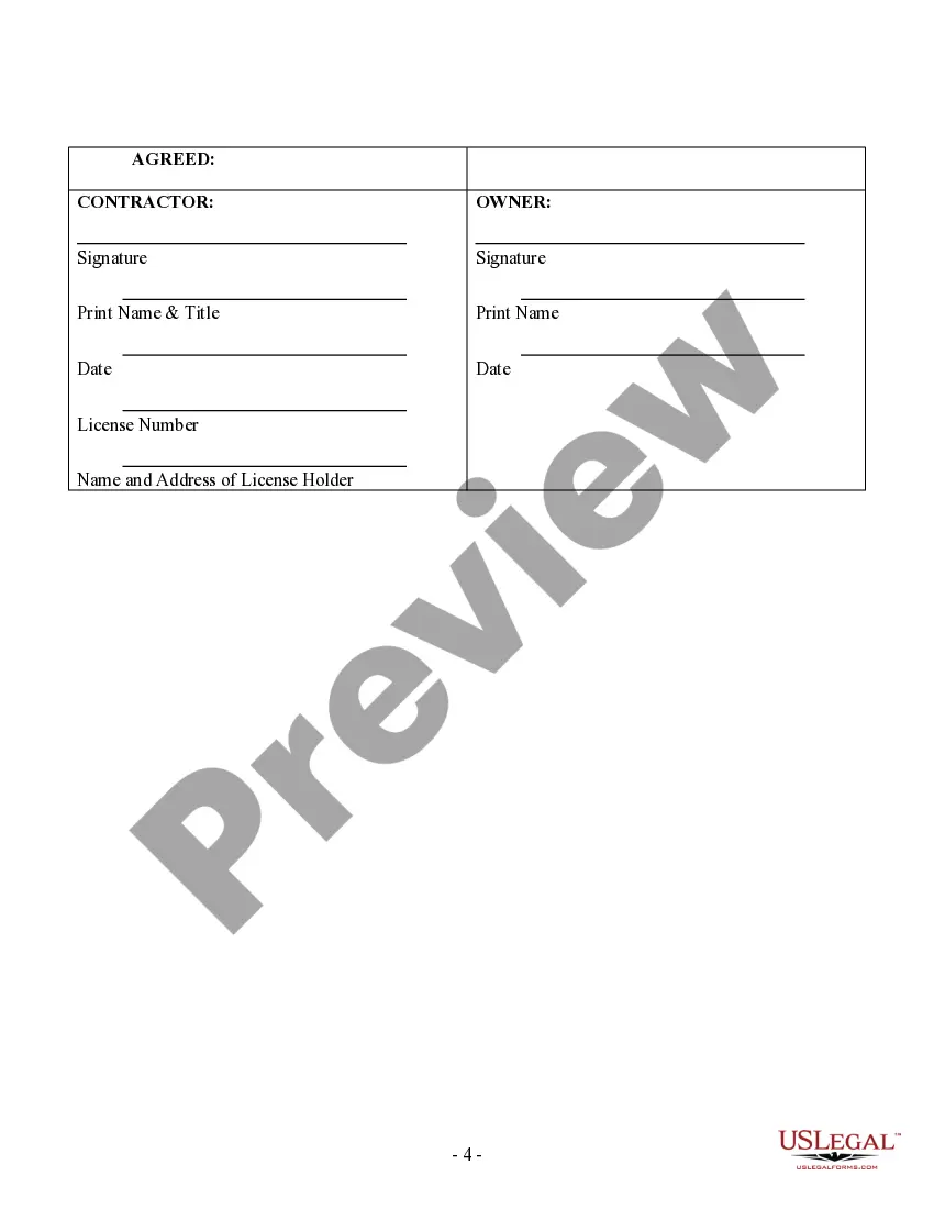 Preview Trim Carpenter Contract for Contractor