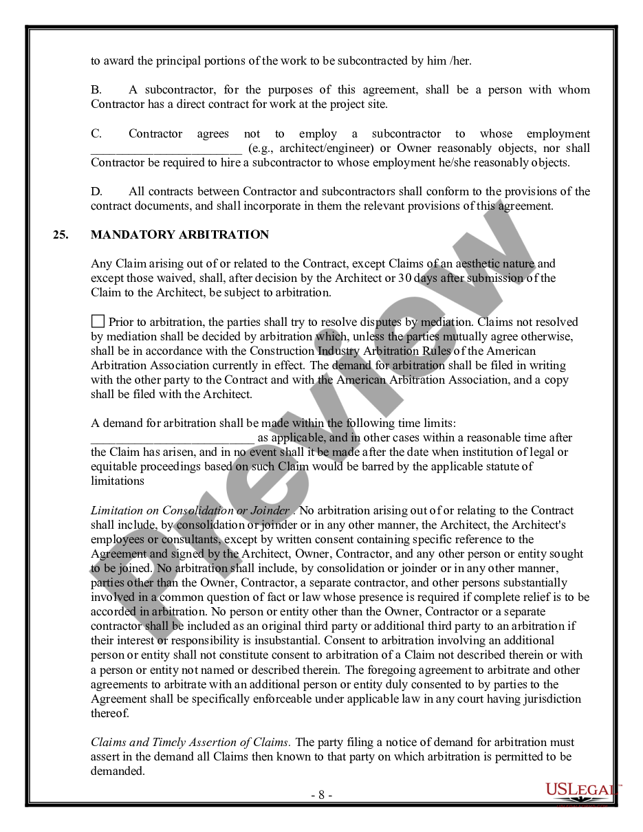 page 7 Commercial Contract for Contractor preview