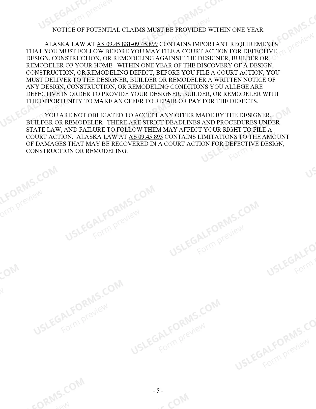 Preview Demolition Contract for Contractor