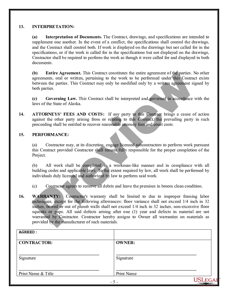 page 4 Framing Contract for Contractor preview