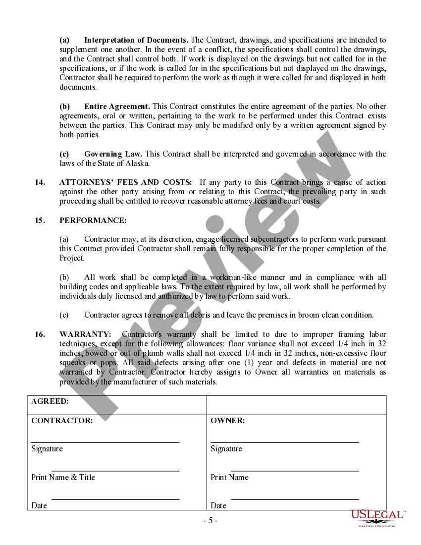 Preview Framing Contract for Contractor