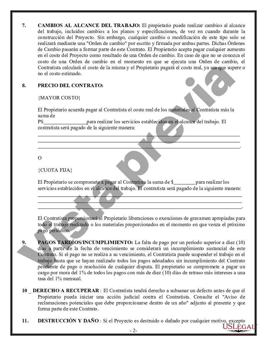 Preview Contrato de Seguridad para Contratista