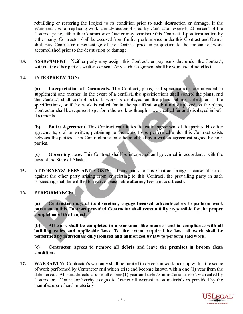 Preview Drainage Contract for Contractor
