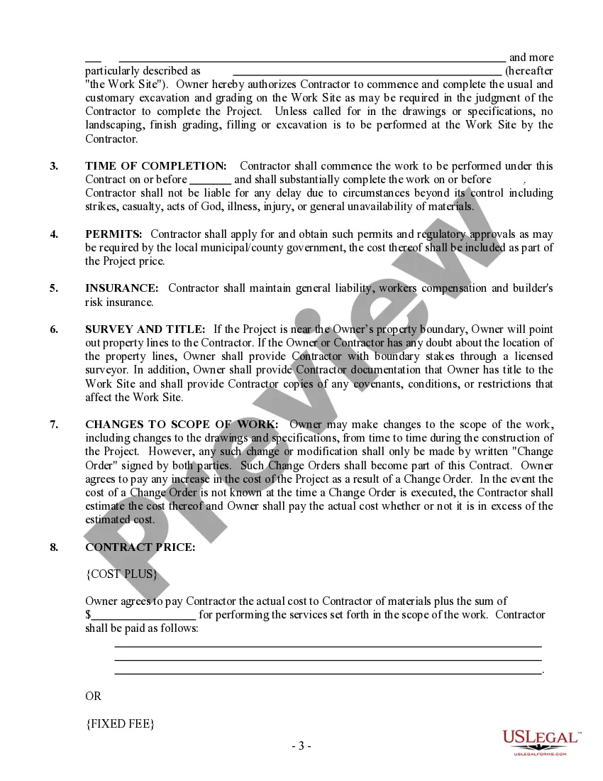 Preview Electrical Contract for Contractor
