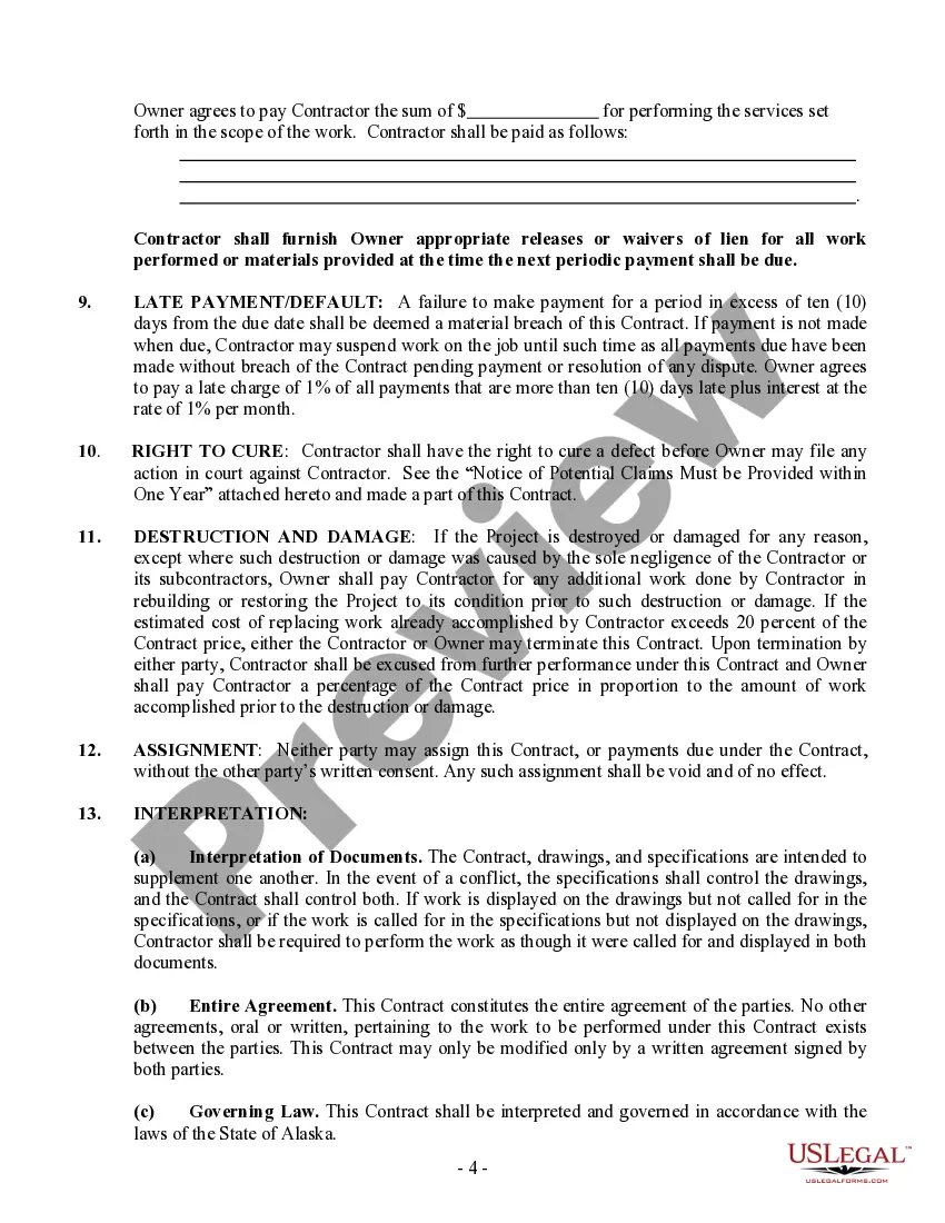 Preview Electrical Contract for Contractor