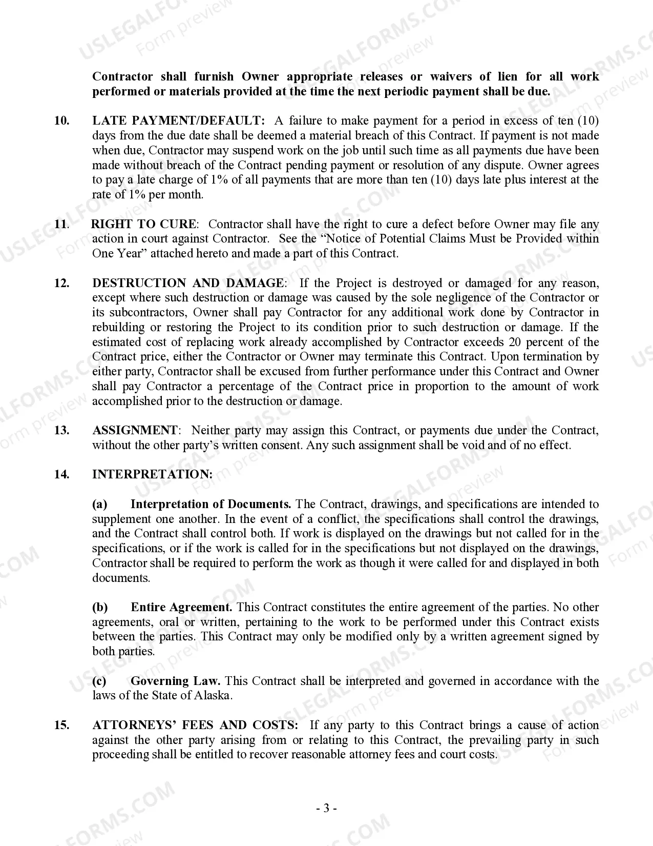 Preview Flooring Contract for Contractor