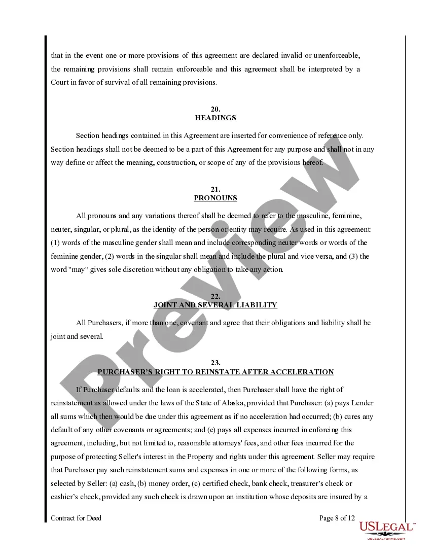 Get Agreement or Contract for Deed for Sale and Purchase of Real Estate a/k/a Land or Executory Contract Preview Agreement or Contract for Deed for Sale and Purchase of Real Estate a/k/a Land or Executory Contract