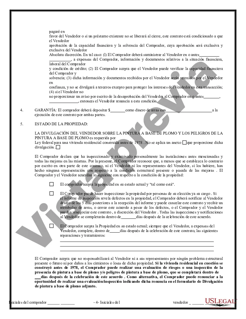 Preview Contrato de Compraventa de Bienes Inmuebles sin Corredor para Acuerdo de Venta de Casa Residencial