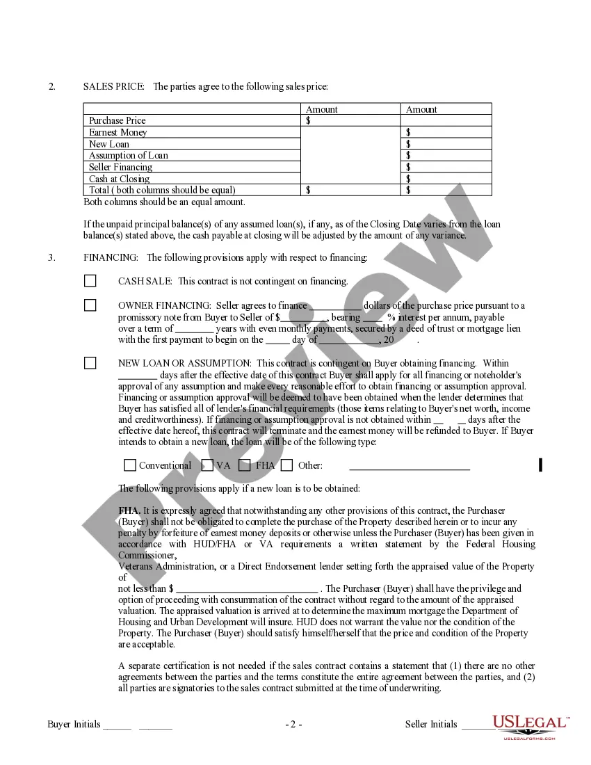 Preview Contract for Sale and Purchase of Real Estate with No Broker for Residential Home Sale Agreement