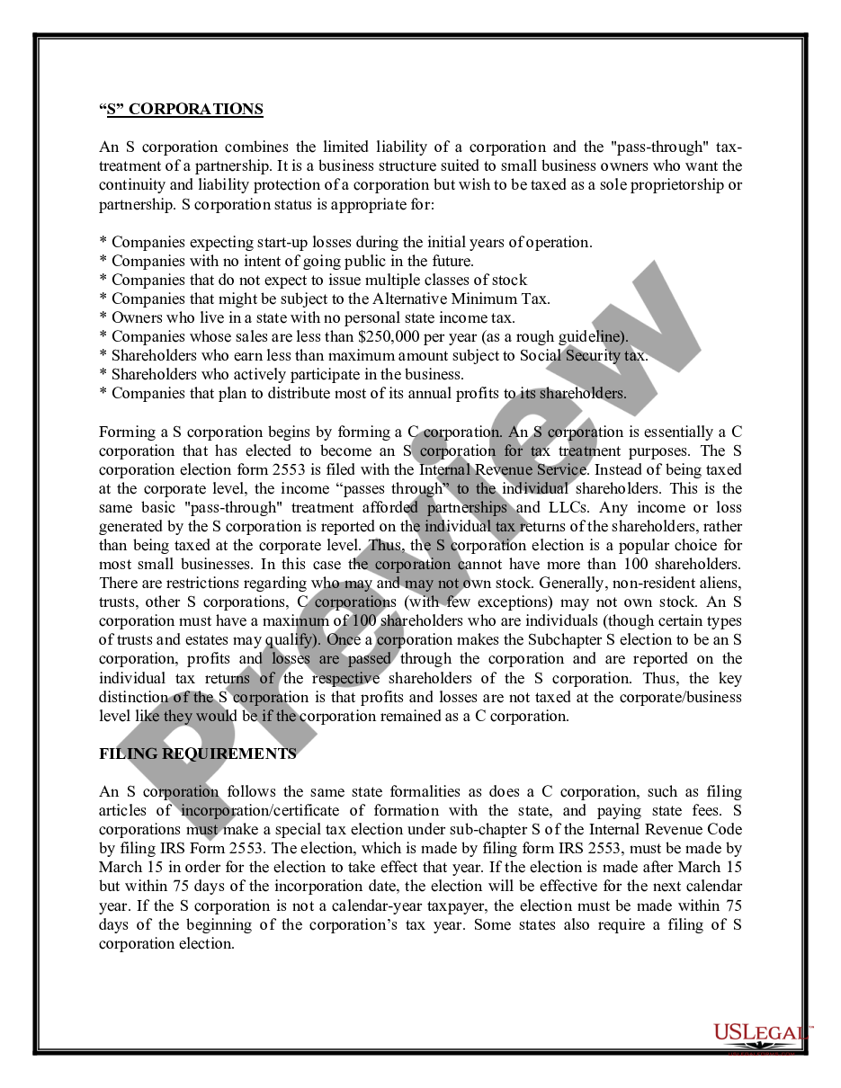 page 6 Alaska Business Incorporation Package to Incorporate Corporation preview