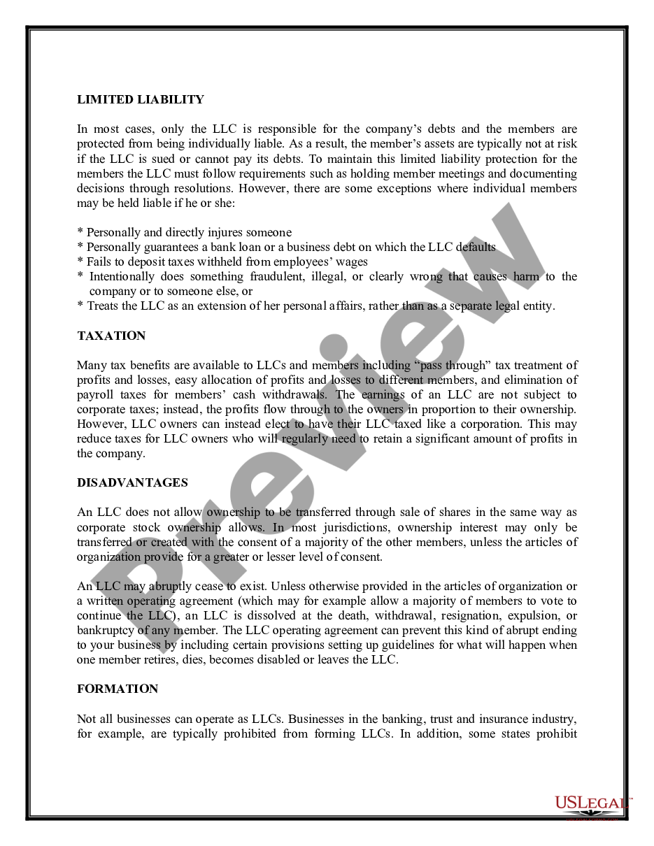 page 2 Alaska Limited Liability Company LLC Formation Package preview