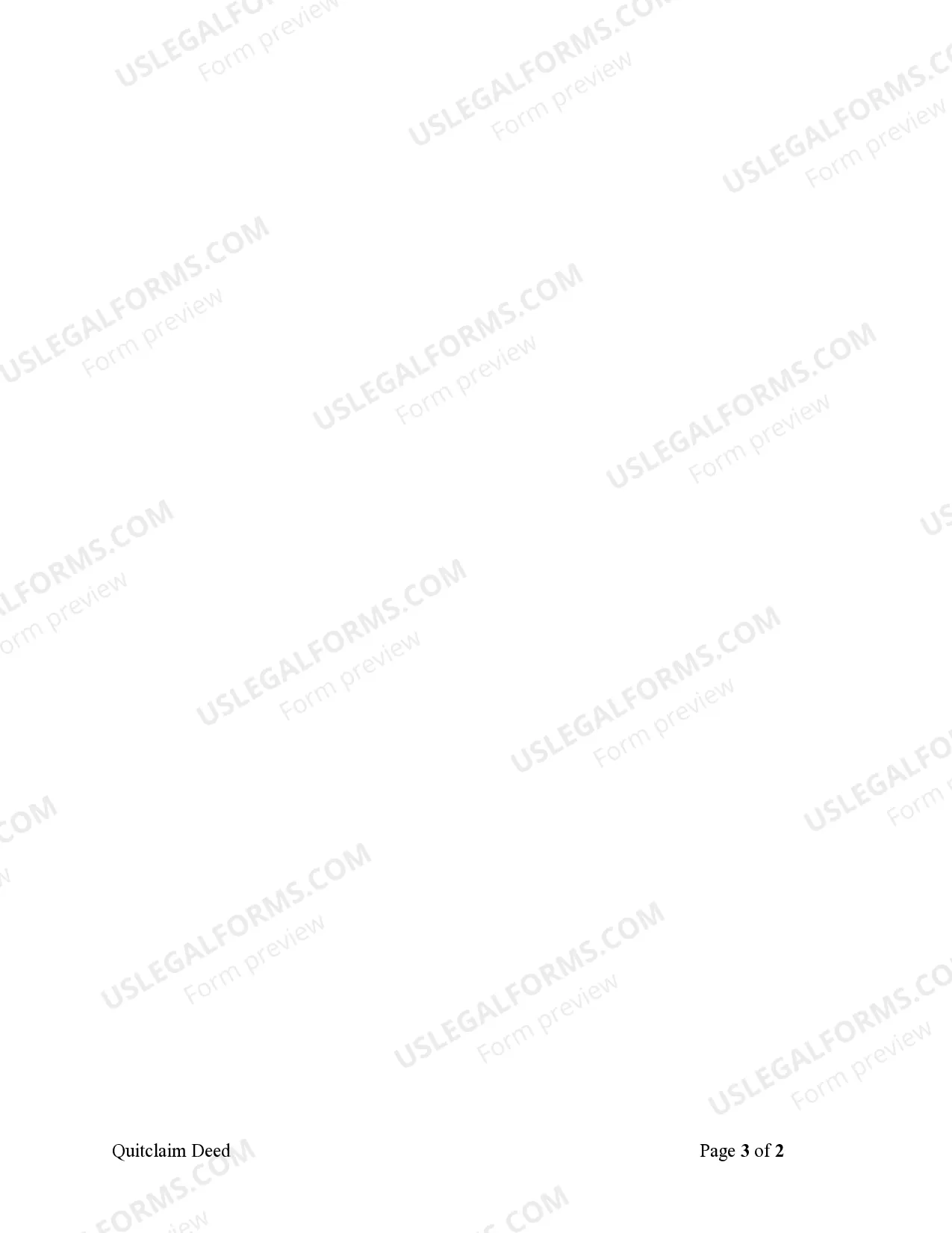 Preview Quitclaim Deed from Corporation to Individual