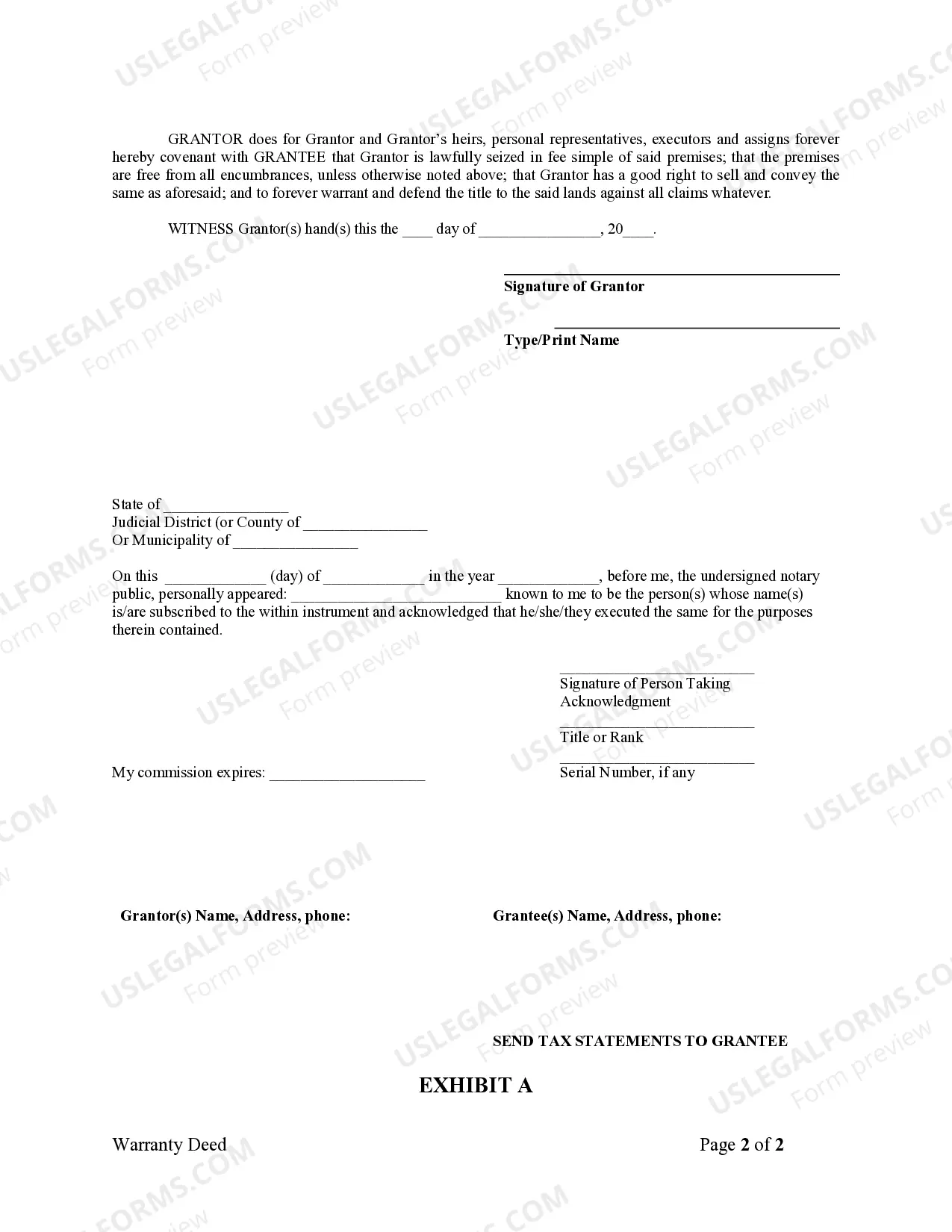 Preview Warranty Deed from Individual to Individual