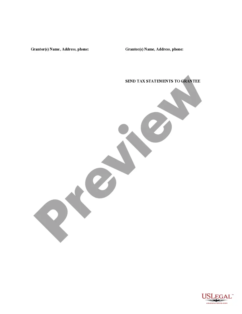 Preview Warranty Deed to Child Reserving a Life Estate in the Parents