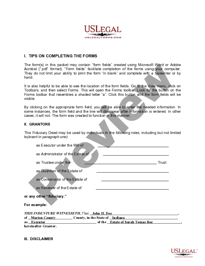 Preview Fiduciary Deed