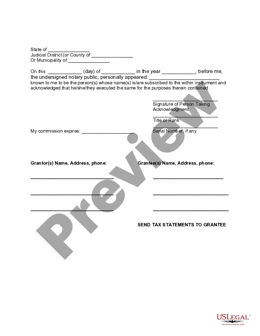 Preview Conveyance of Deed to Lender in Lieu of Foreclosure