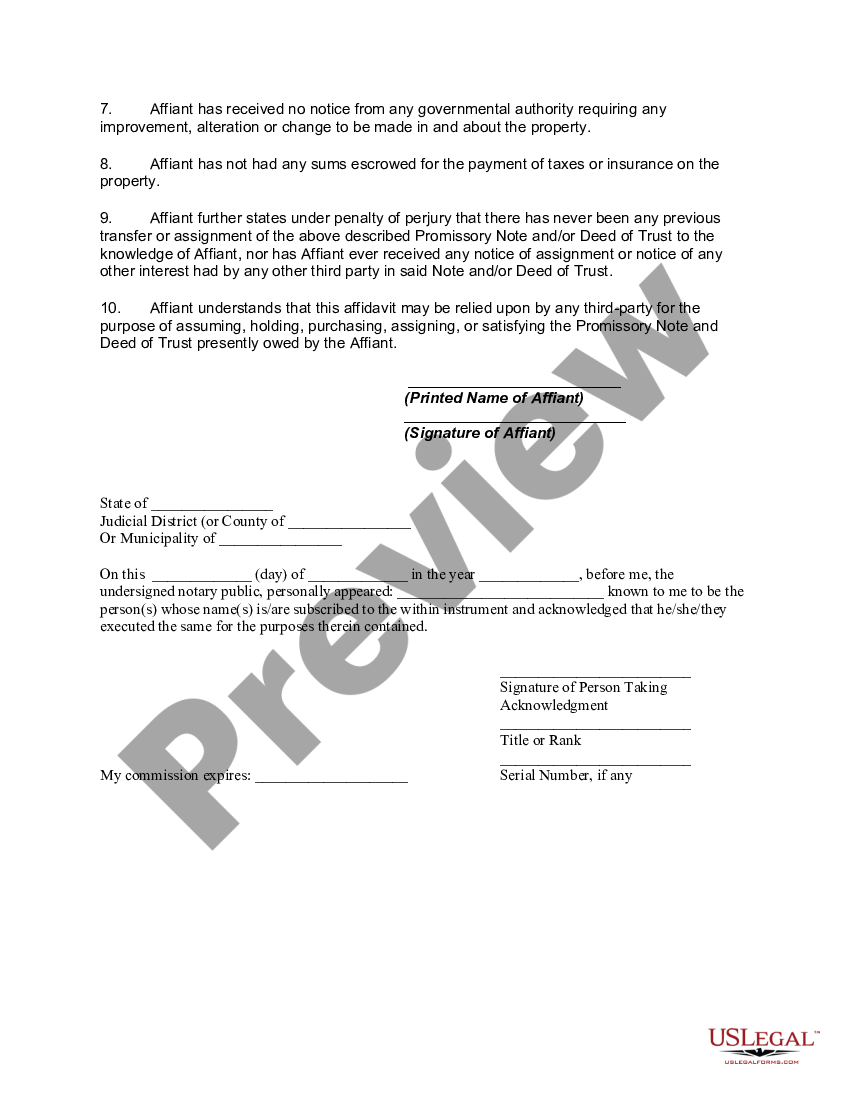 Estoppel Affidavit With Lieu Of Foreclosure | US Legal Forms