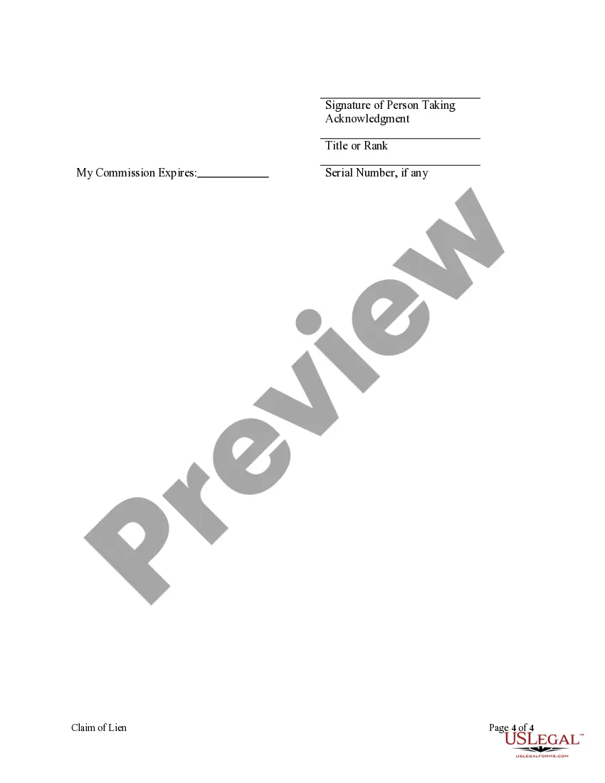 Preview Claim of Lien by Individual