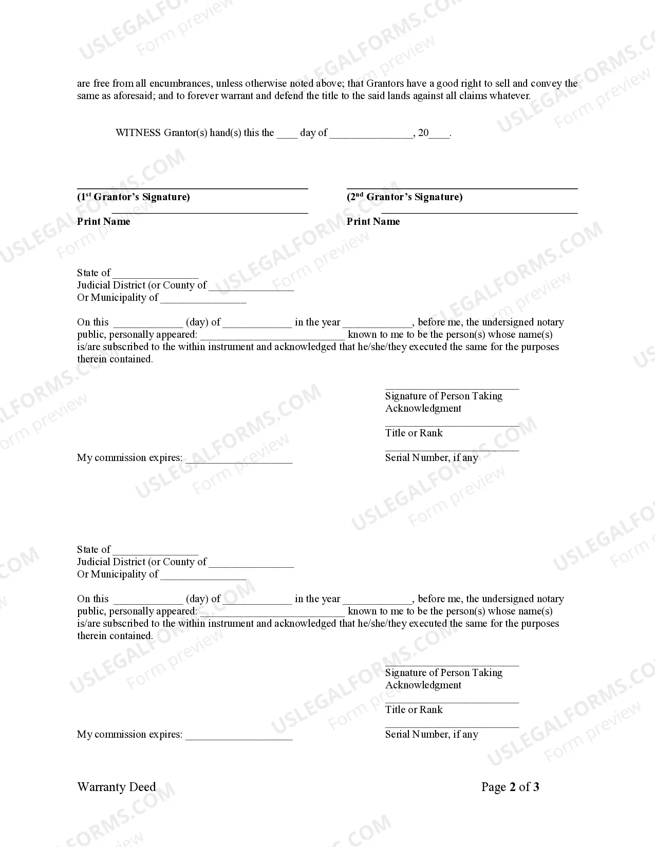 Preview Warranty Deed from Husband and Wife to Corporation