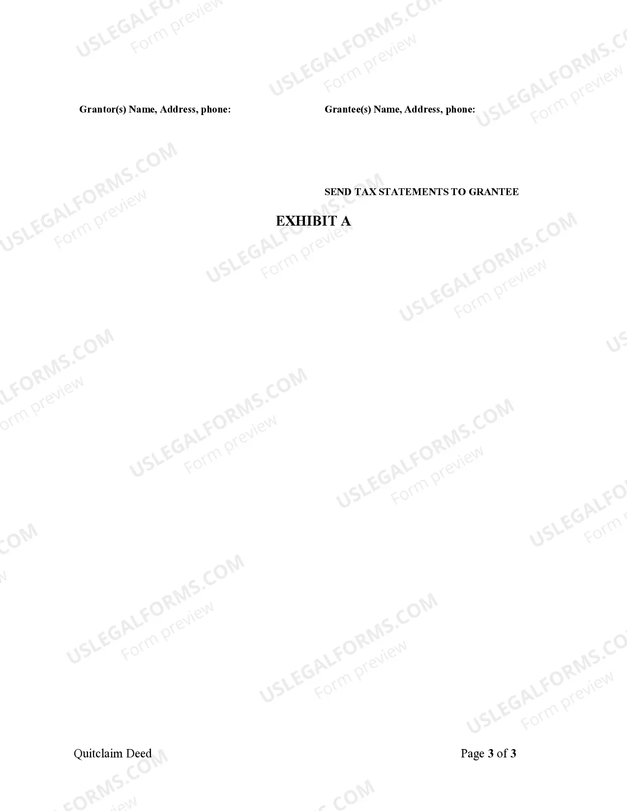 Preview Quitclaim Deed from Husband and Wife to LLC