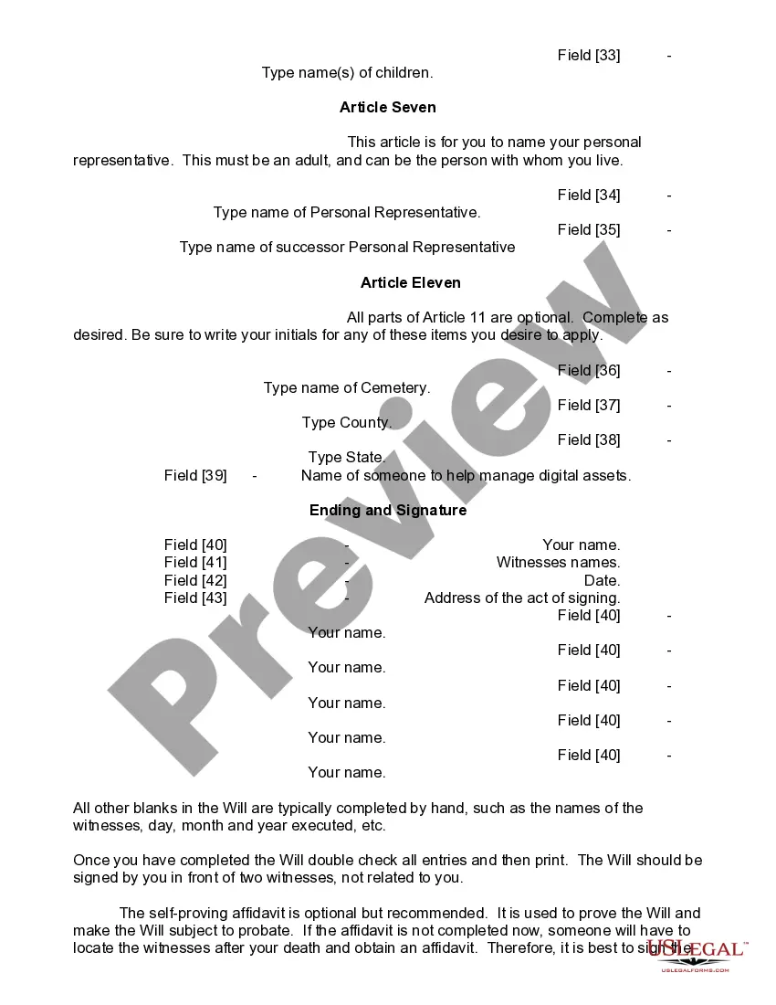 Preview Mutual Wills Package of Last Wills and Testaments for Man and Woman living together not Married with Adult Children