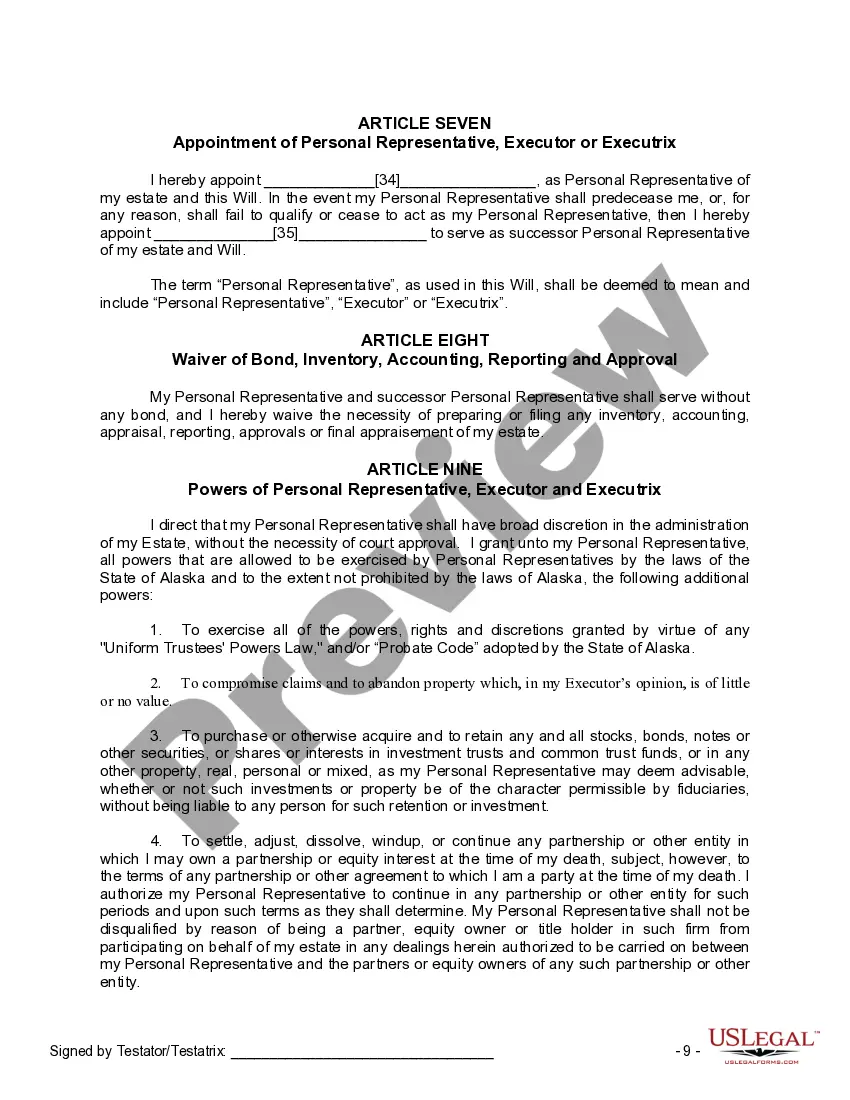 Preview Mutual Wills Package of Last Wills and Testaments for Man and Woman living together not Married with Adult Children
