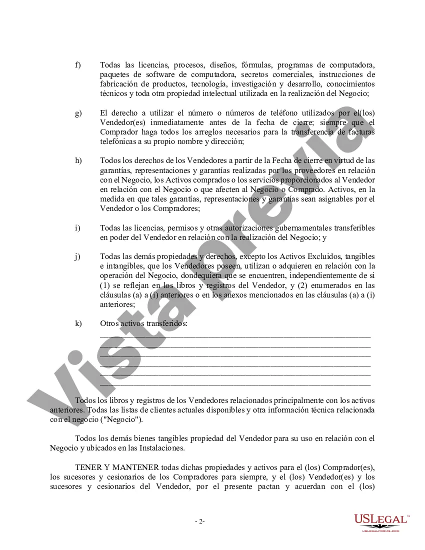 Preview Factura de venta en relación con la venta del negocio por parte del vendedor individual o corporativo