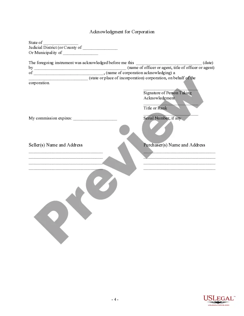 Get Bill of Sale in Connection with Sale of Business by Individual or Corporate Seller Preview Bill of Sale in Connection with Sale of Business by Individual or Corporate Seller