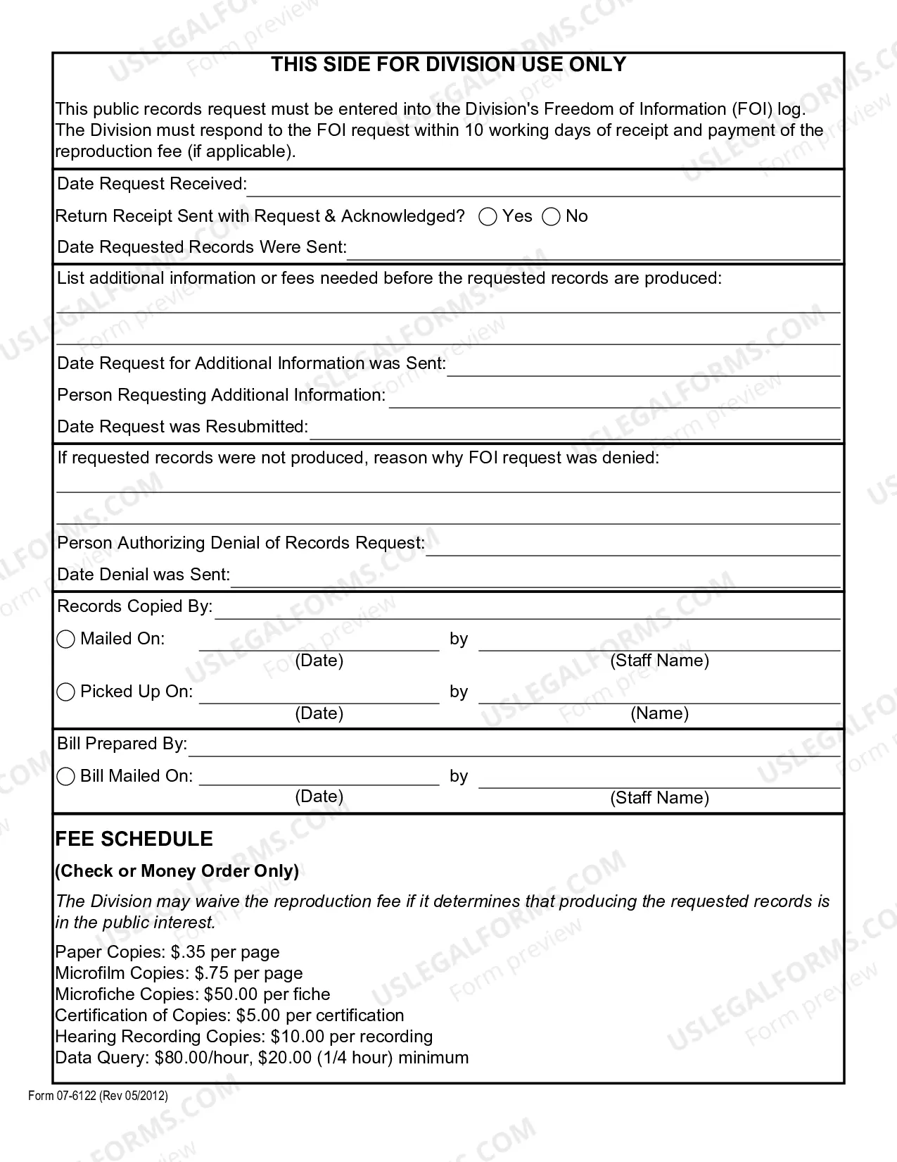 Preview Public Records Request