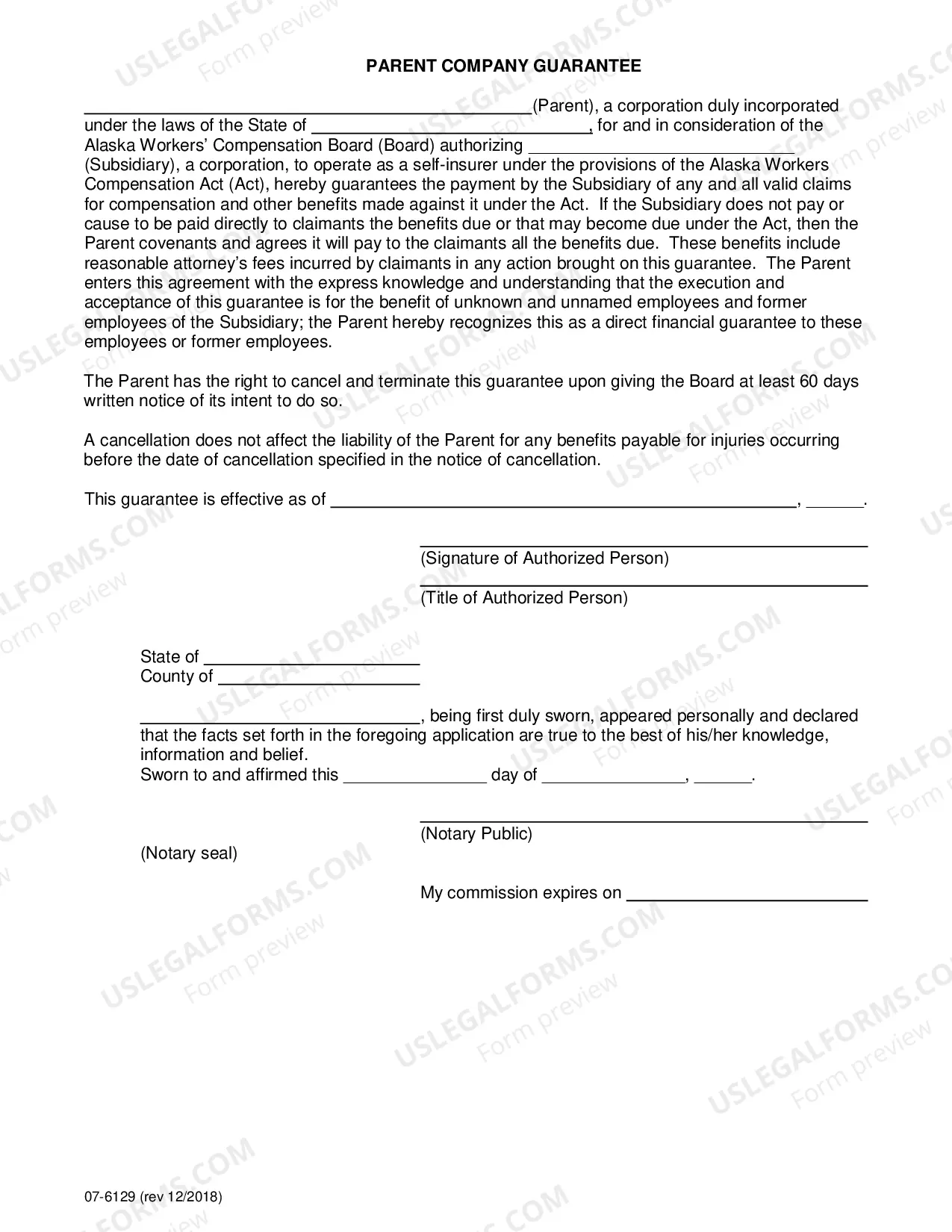 Preview Application for Certificate of Self-Insurance