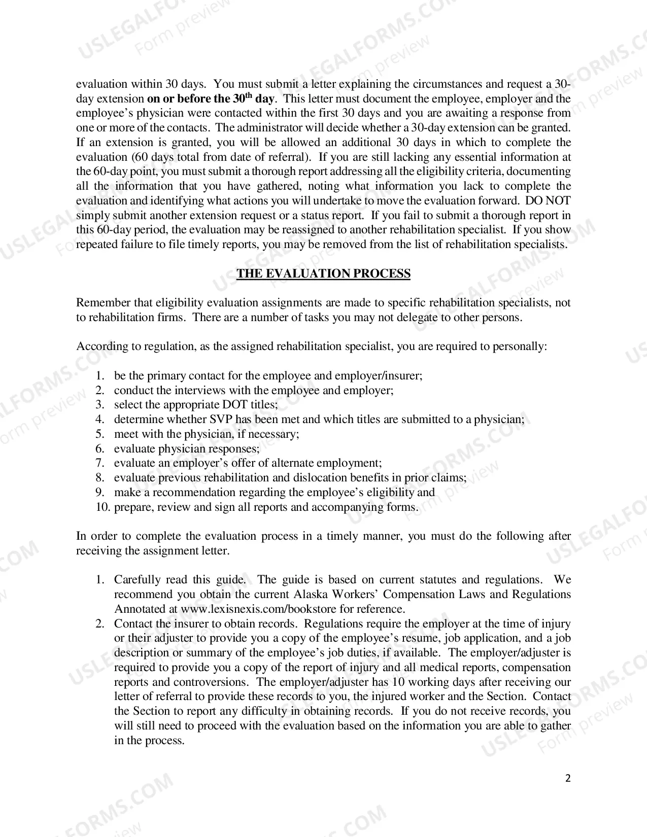 Preview Reemployment, Guide for Preparing Reemployment Benefits Eligibility Evaluations