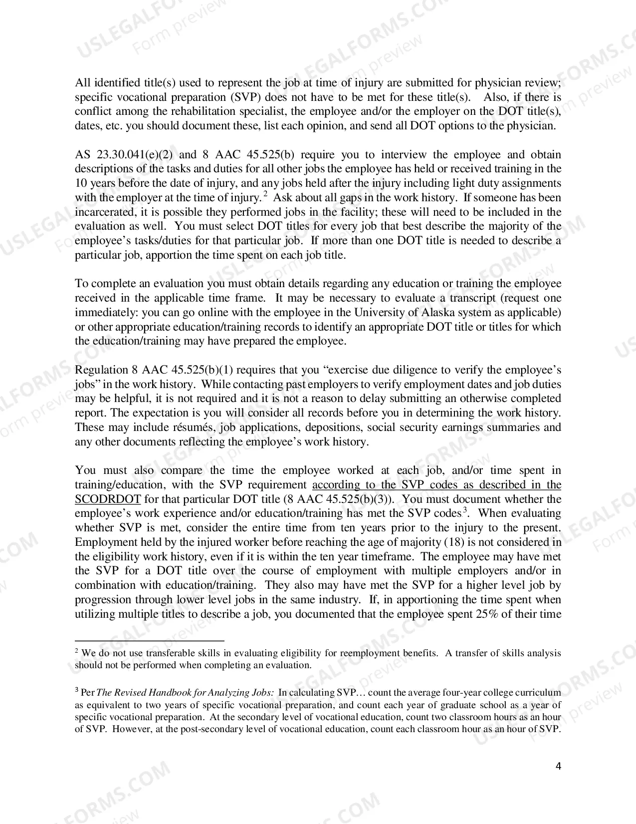 Preview Reemployment, Guide for Preparing Reemployment Benefits Eligibility Evaluations