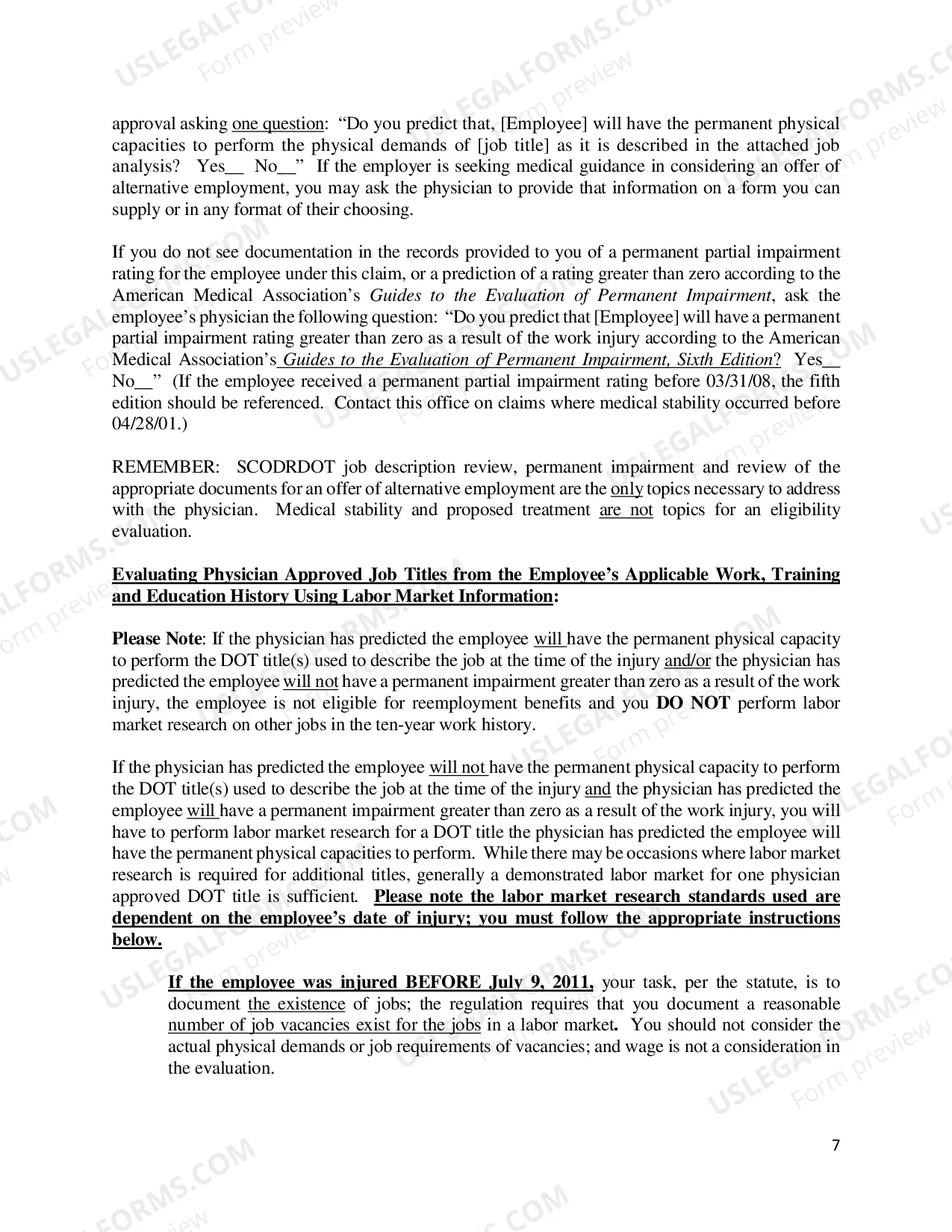 Preview Reemployment, Guide for Preparing Reemployment Benefits Eligibility Evaluations