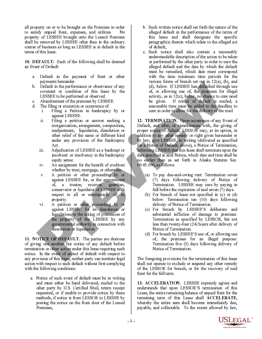 Preview Commercial Building or Space Lease