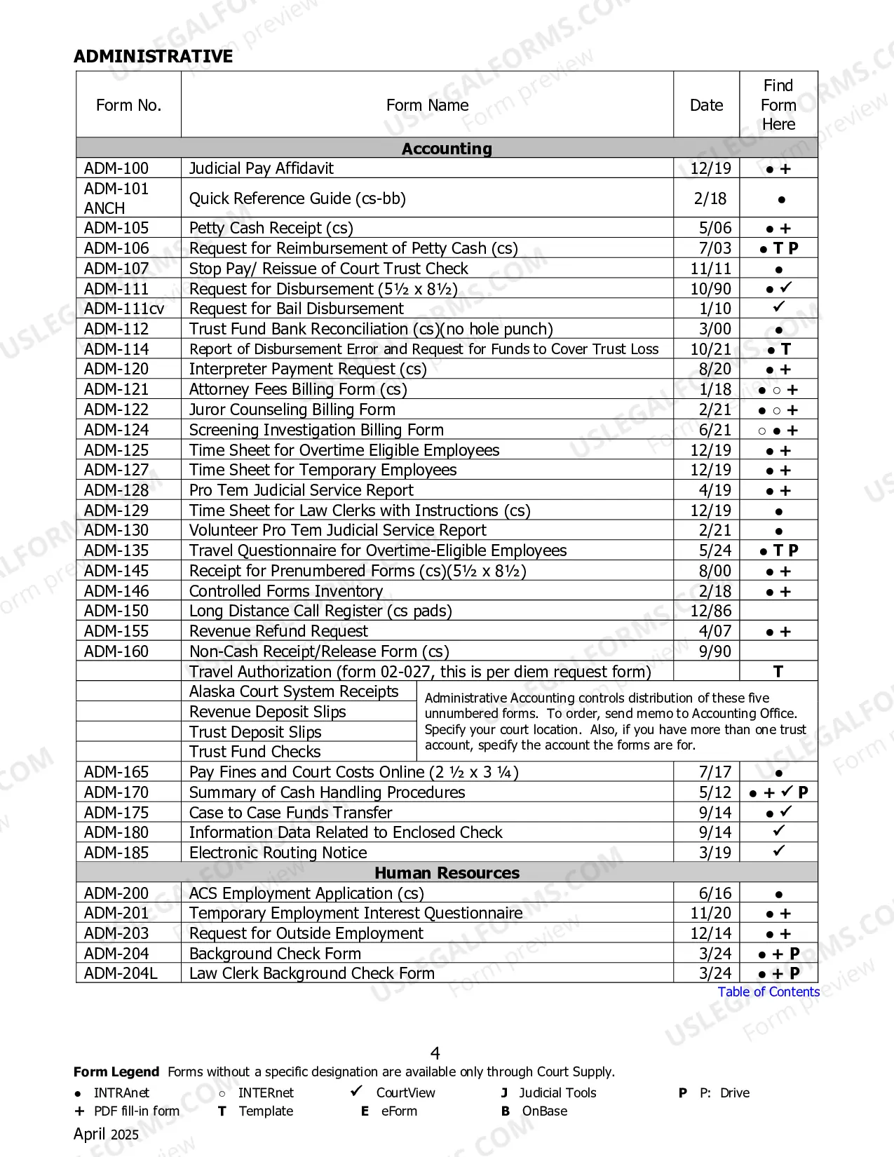 Preview Alaska Court System Forms Catalog