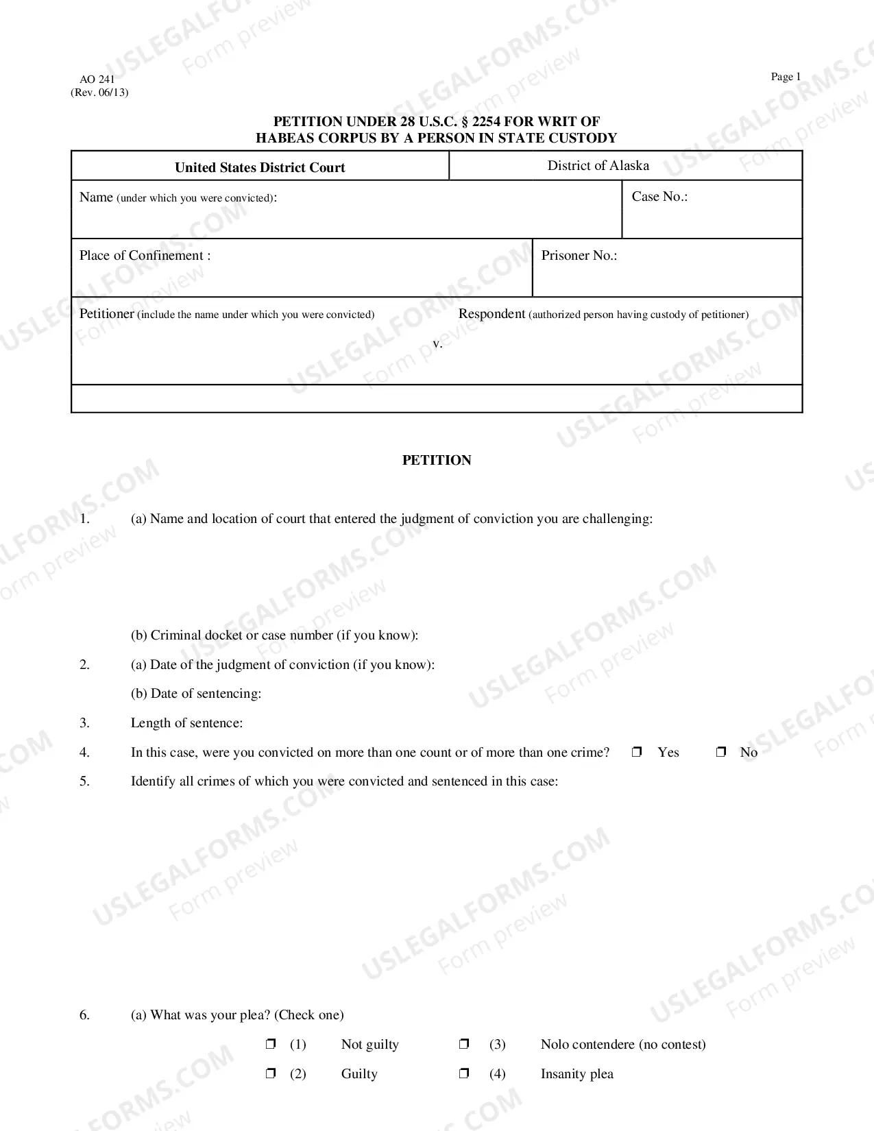 Preview Writ of Habeas Corpus