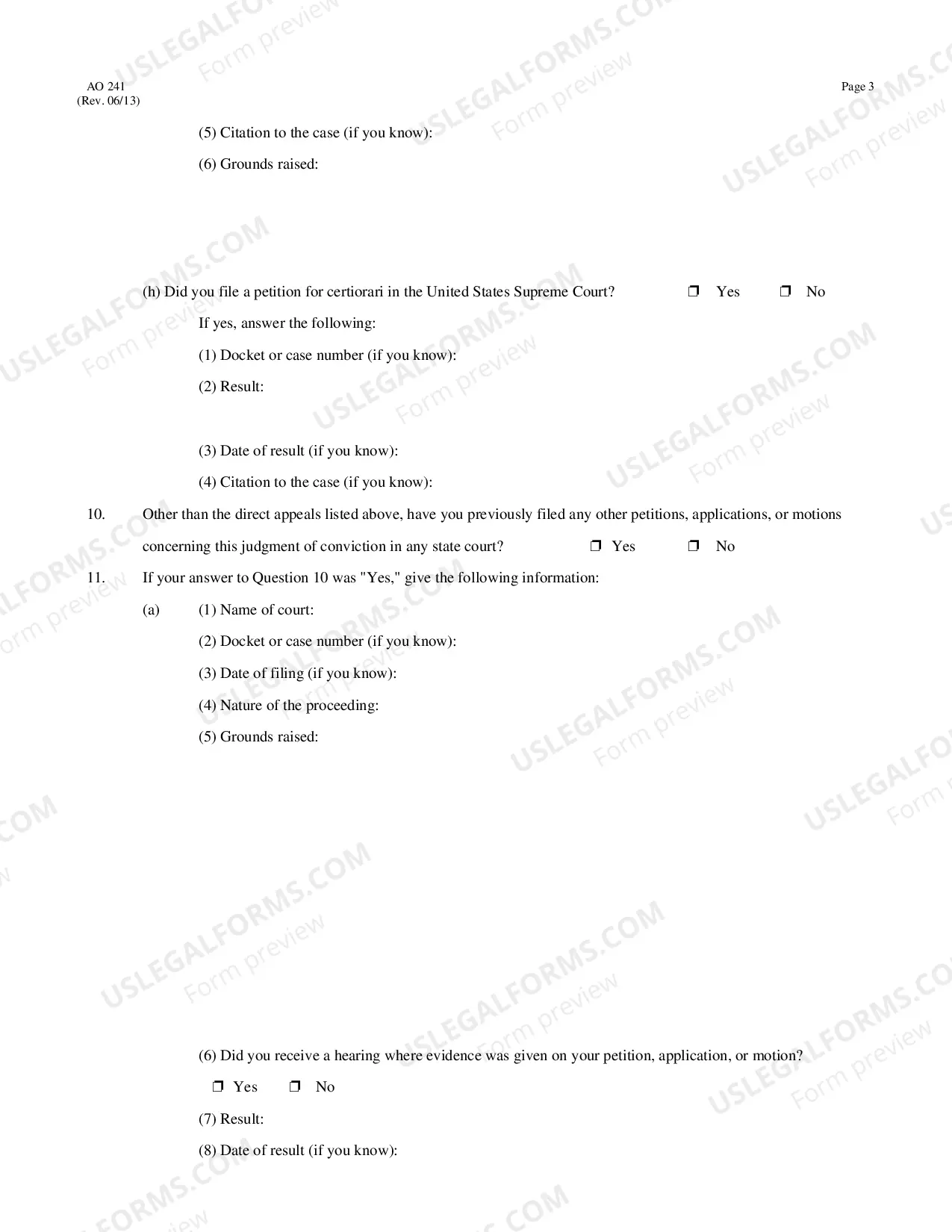 Preview Writ of Habeas Corpus