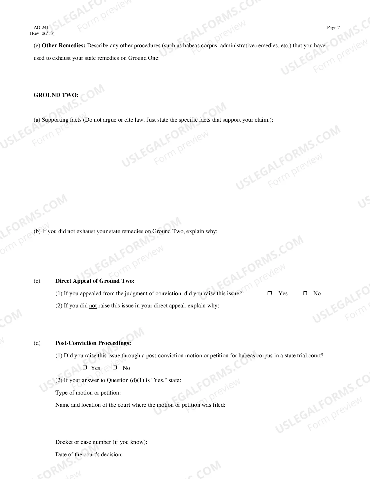 Preview Writ of Habeas Corpus