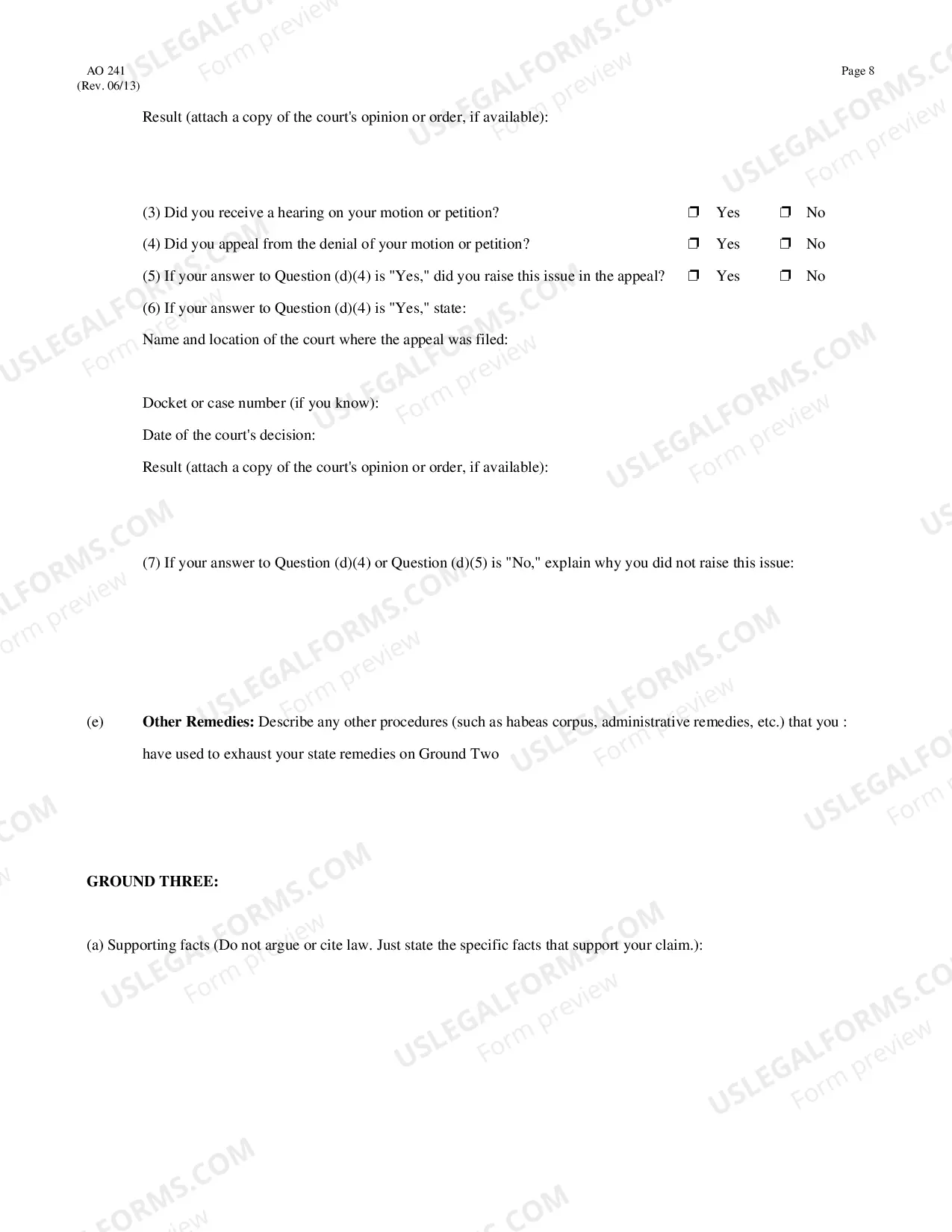 Preview Writ of Habeas Corpus