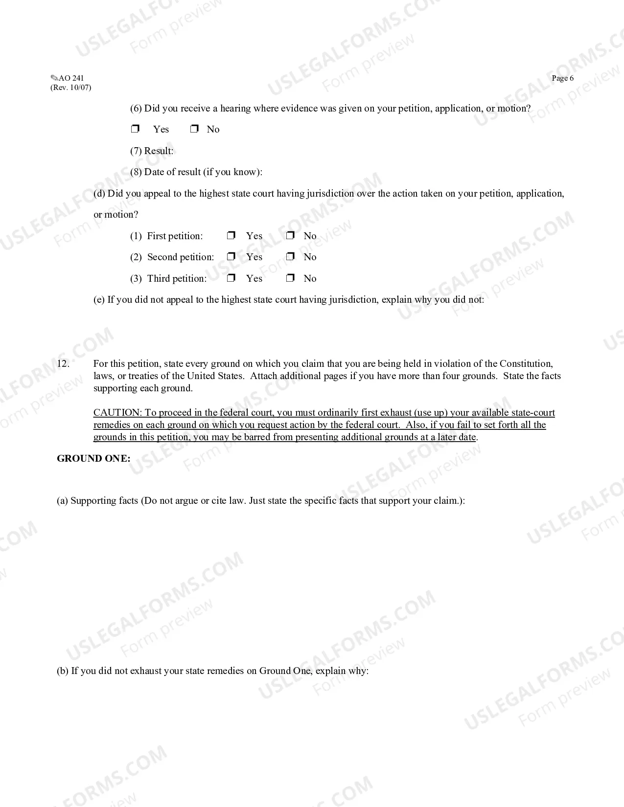 Preview Writ of Habeas Corpus