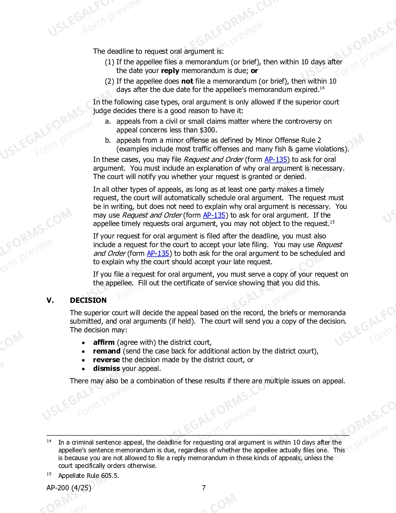 Preview Appellant Instructions - District Court to Superior Court Appeals