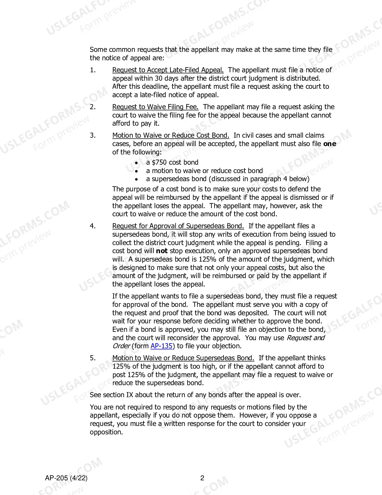 Preview Appellee Instructions - District Court to Superior Court Appeals