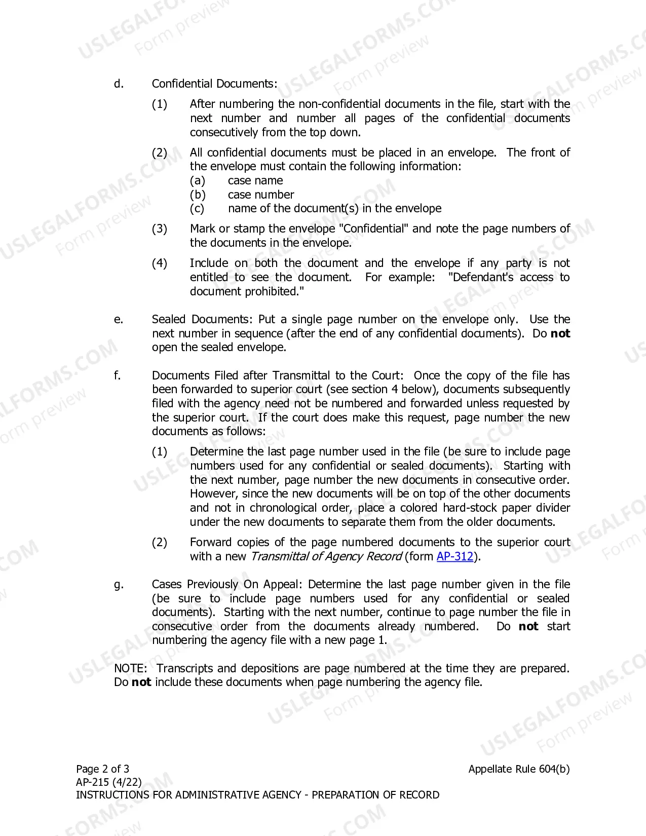 Preview Administrative Agency Preparation of Record