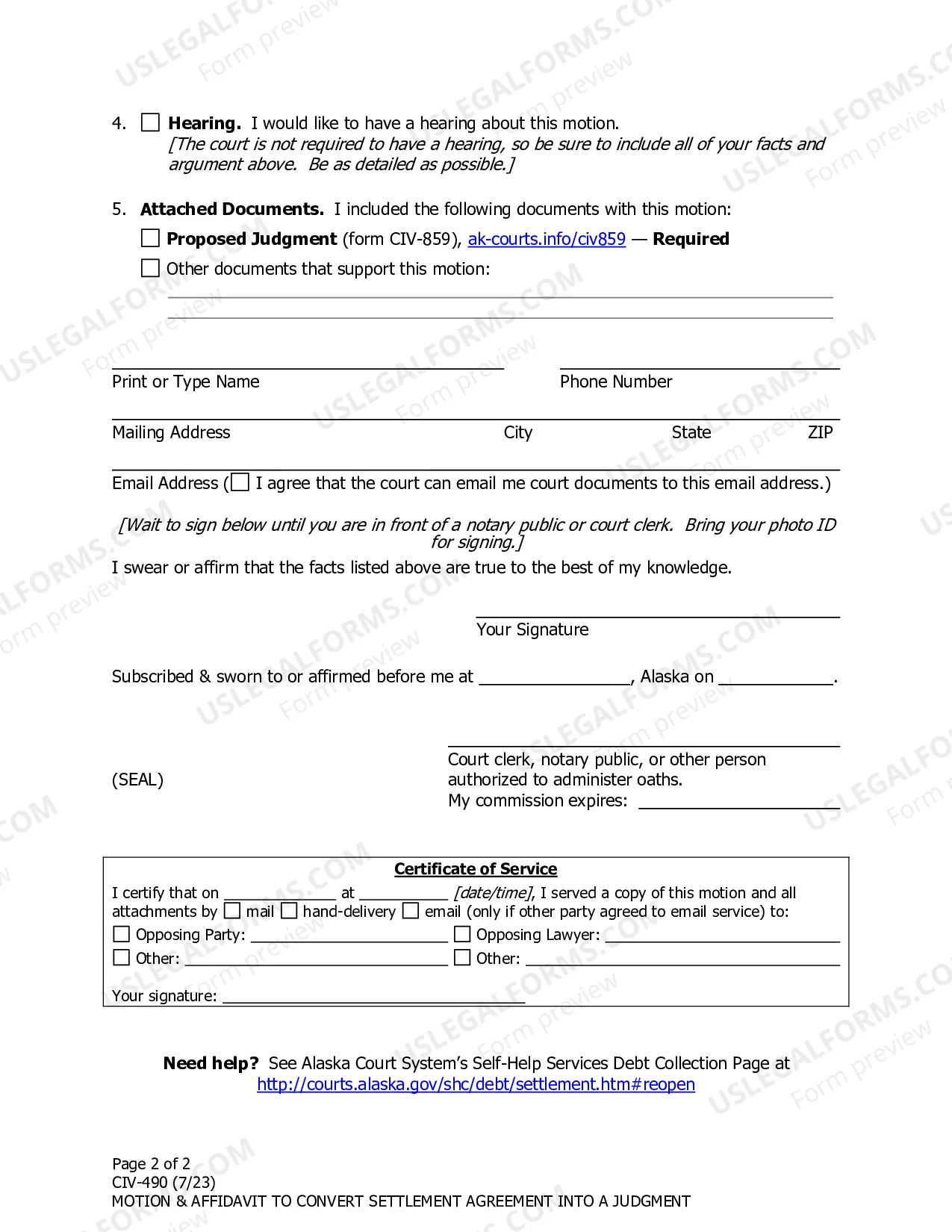 Preview Motion and Affidavit to Reopen Case for Failure to Follow Settlement Agreement